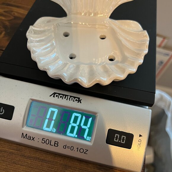 NEW Bath & Body Works Clam Shell Soap Holder Iridescent Seashell - Picture 7 of 7